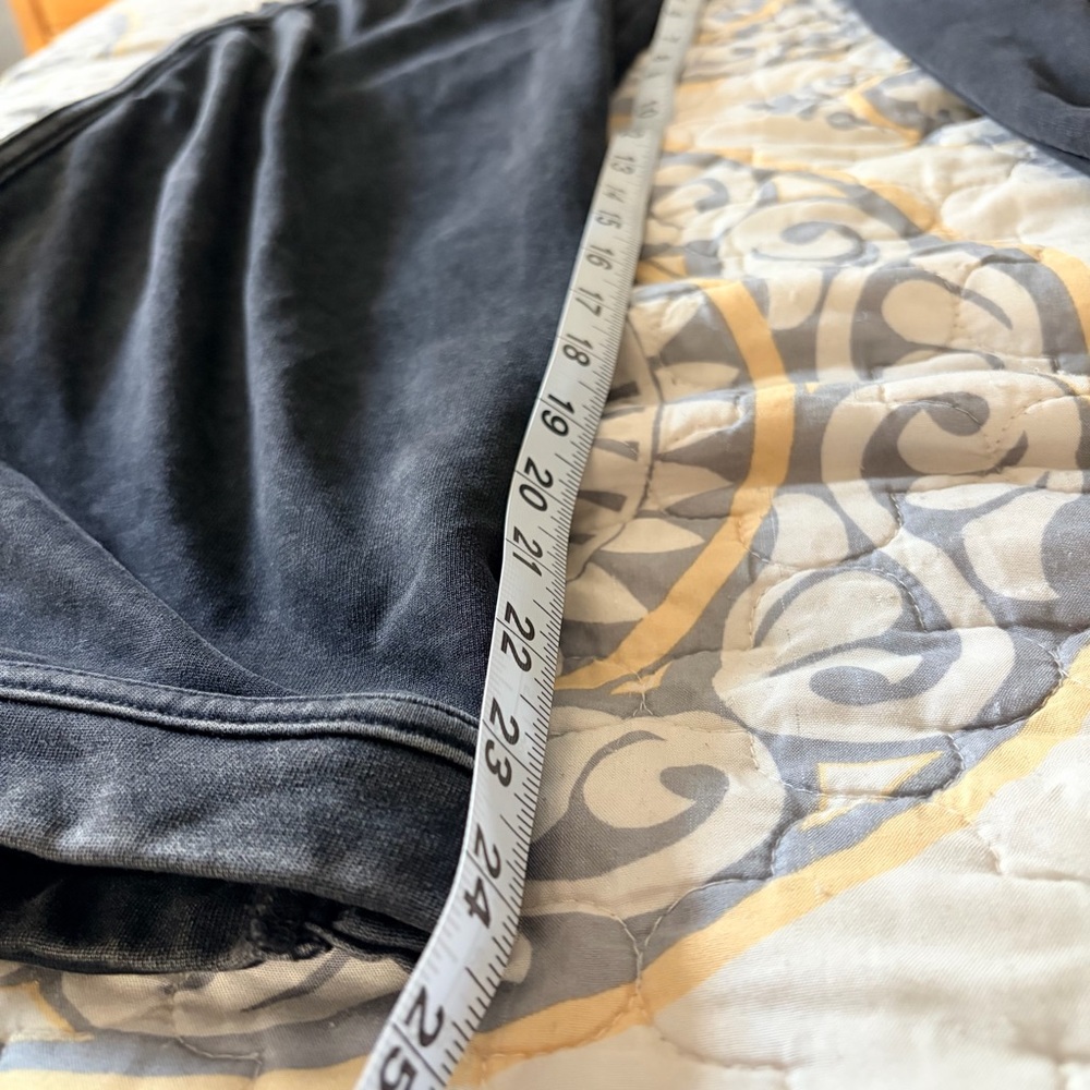 Umgee Mineral Washed French Terry Knit Pants, Ash, Small - Picture 7 of 12